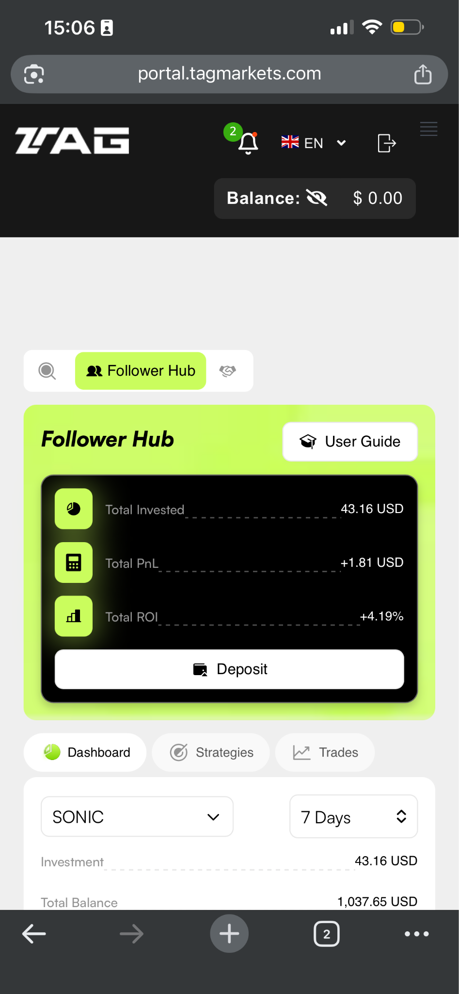 Follower Hub MT5 Credentials