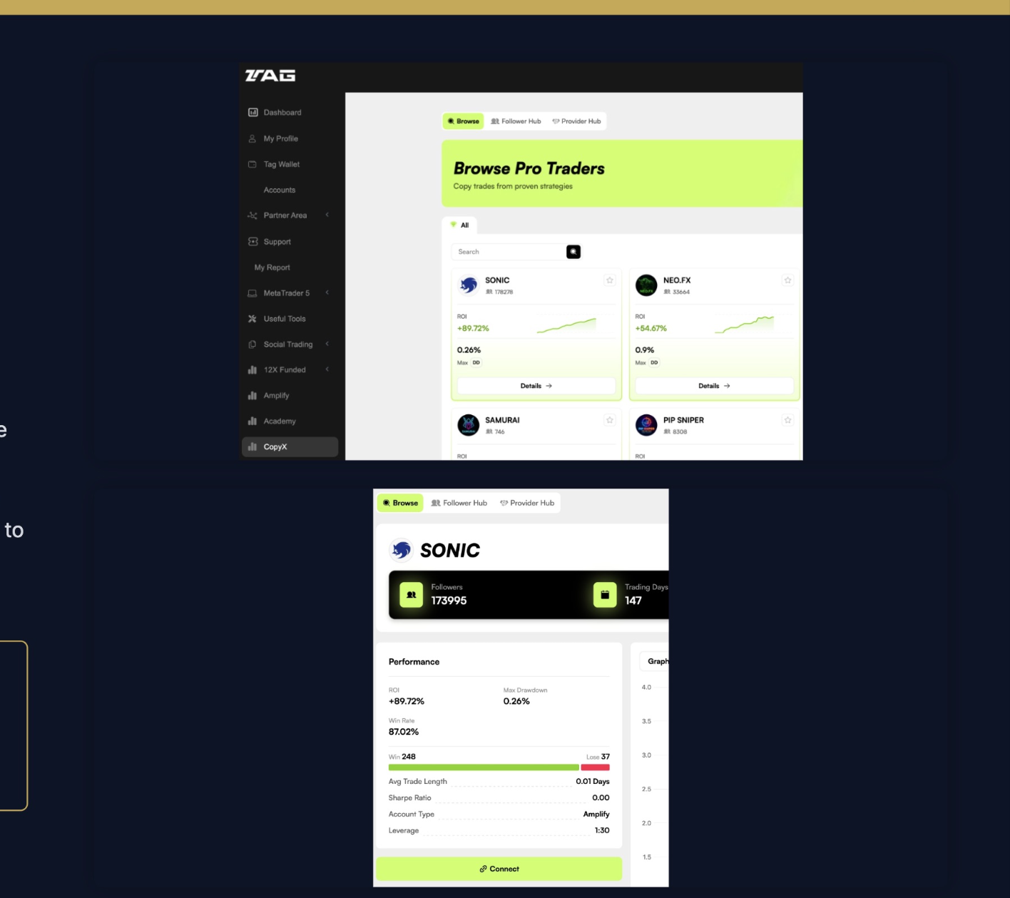 Open CopyX & Connect